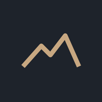 The Thing After the Thing mark: a thin camel-colored line drawing of two mountain peaks
